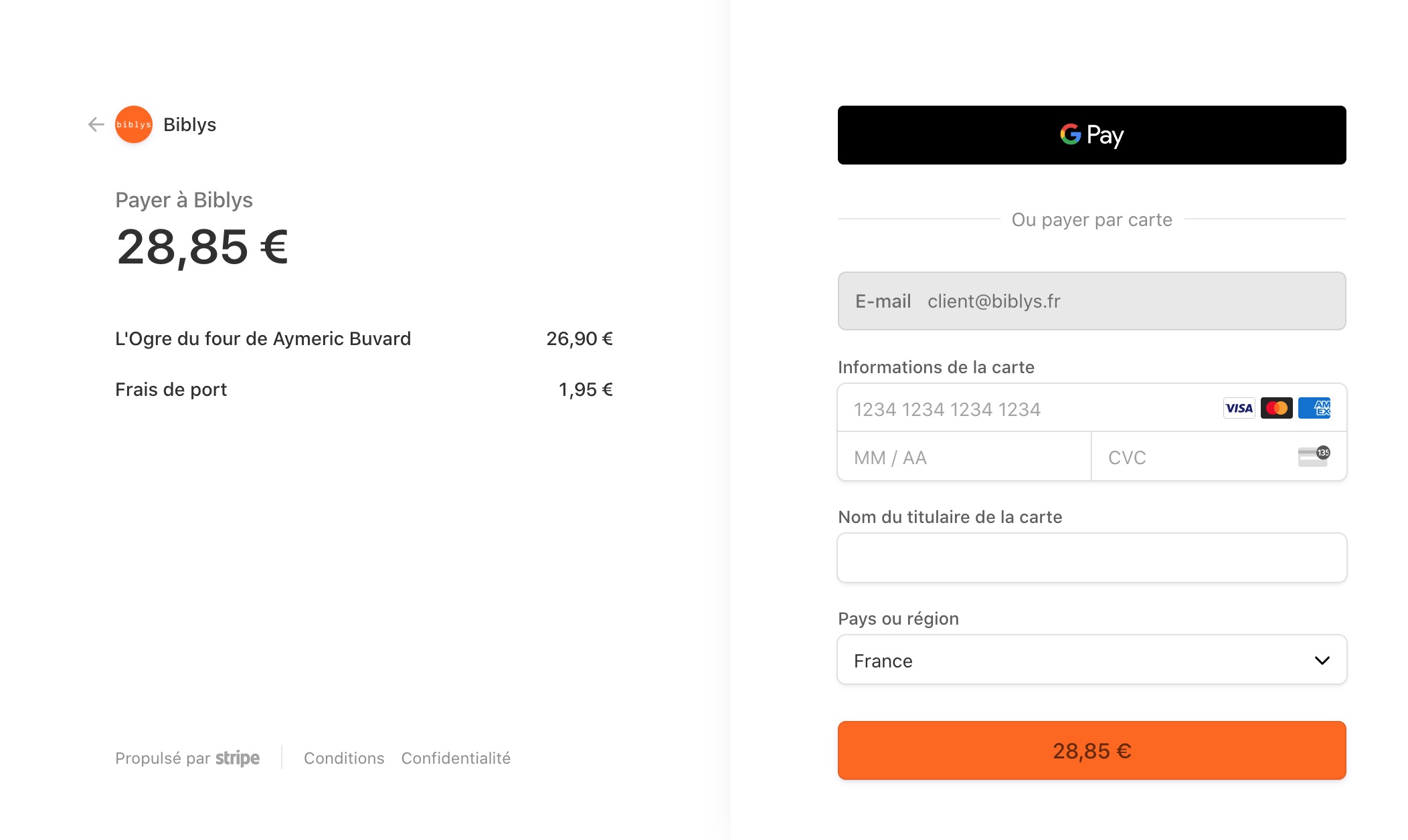 Biblys intègre le prestataire de paiement Stripe